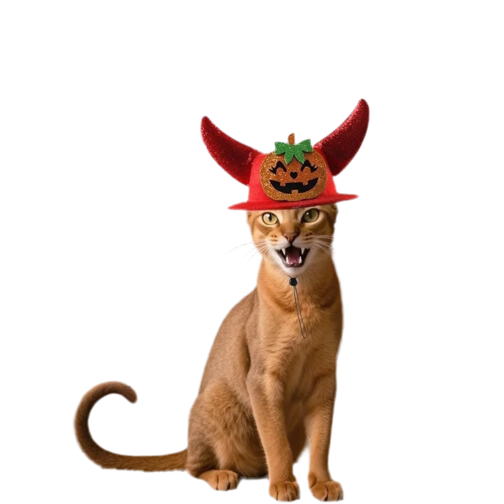 Trick-or-Treat Pumpkin Horn Hat