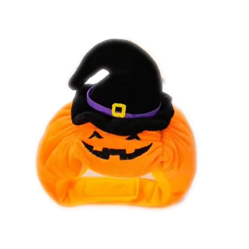 Halloween Pumpkin Witch Hat for Pets