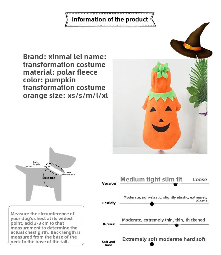 Pumpkin Pooch Costume